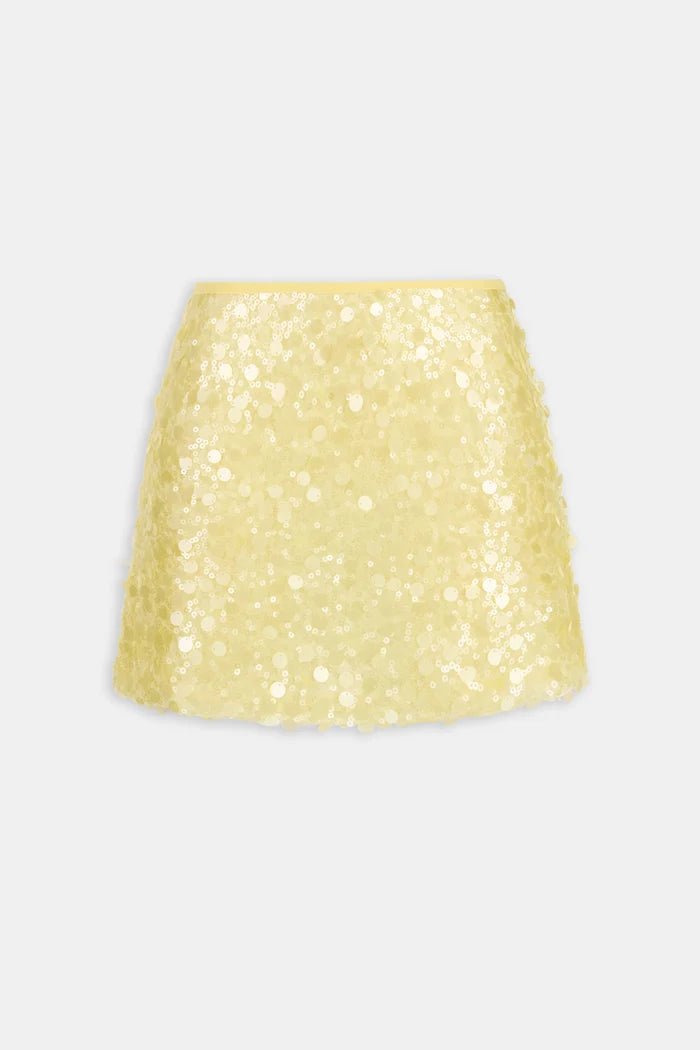 Minigonna in paillettes giallo - YES SHOPGonneWEILI ZHENGS26PG01-XXS2401148182771