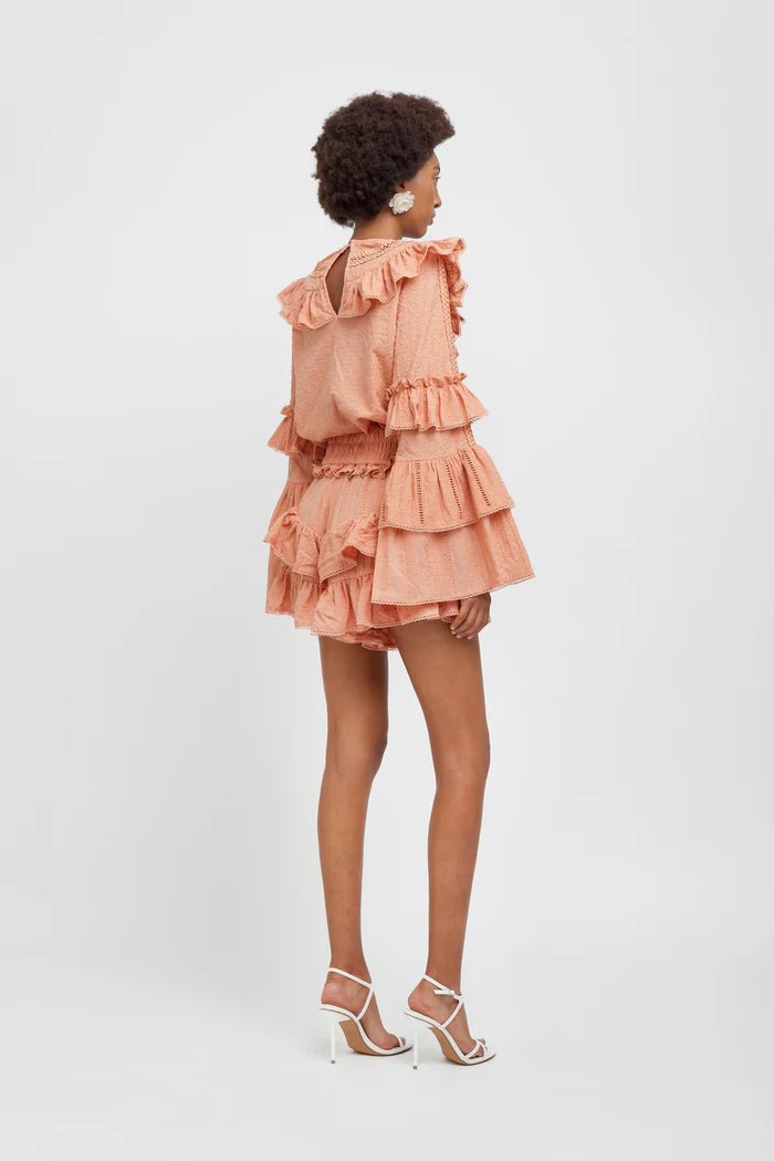 Shorts boho a farfalla corallo - YES SHOPShortsWEILI ZHENGS26PS07-XXS