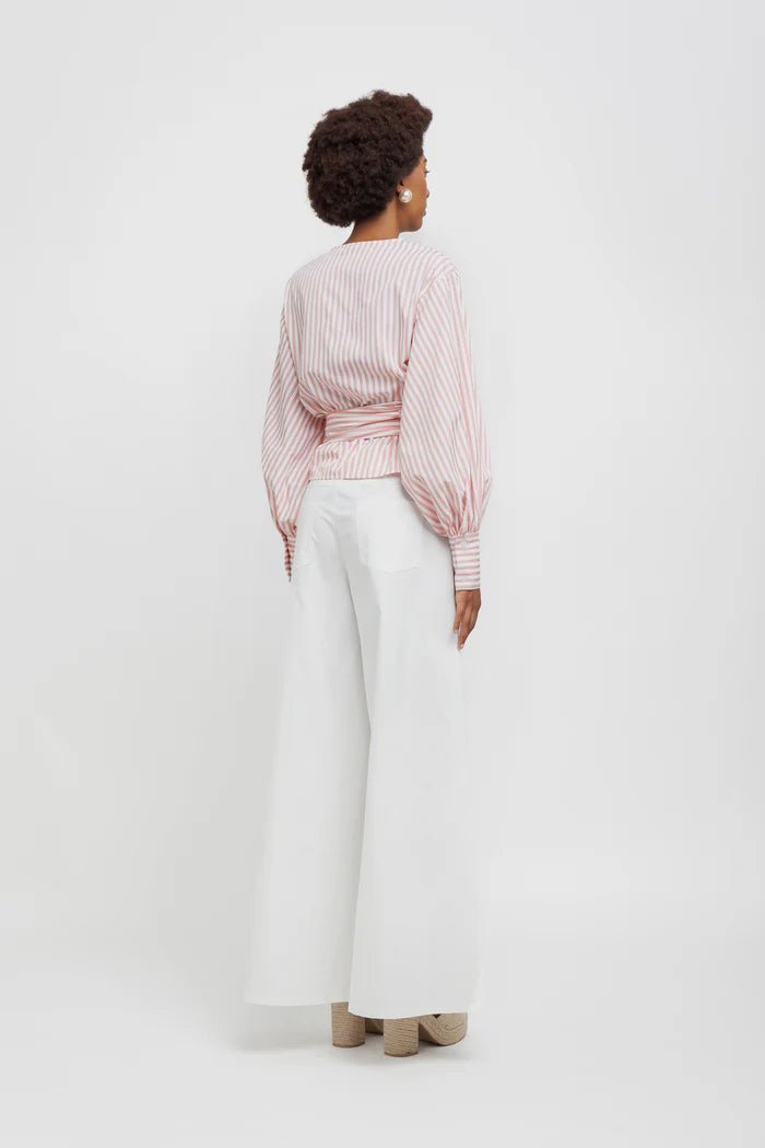 Camicia a righe rosa con fusciacca - YES SHOPCamicieWEILI ZHENGS26SL10-XXS