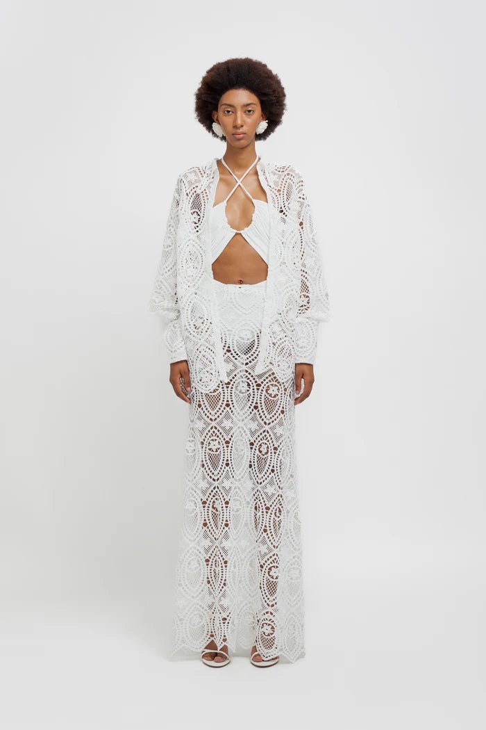Camicia oversize bianca macramè - YES SHOPCamicieWEILI ZHENGS26SL19-XXS5508248182771