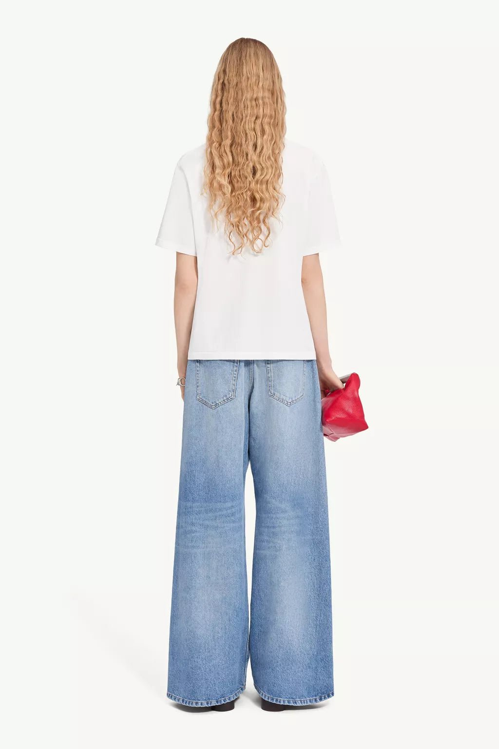 T-shirt MM6 sovratinta panna con stampa calligrafica - YES SHOPT-shirtMM6 MAISON MARGIELAS52GC0368-0