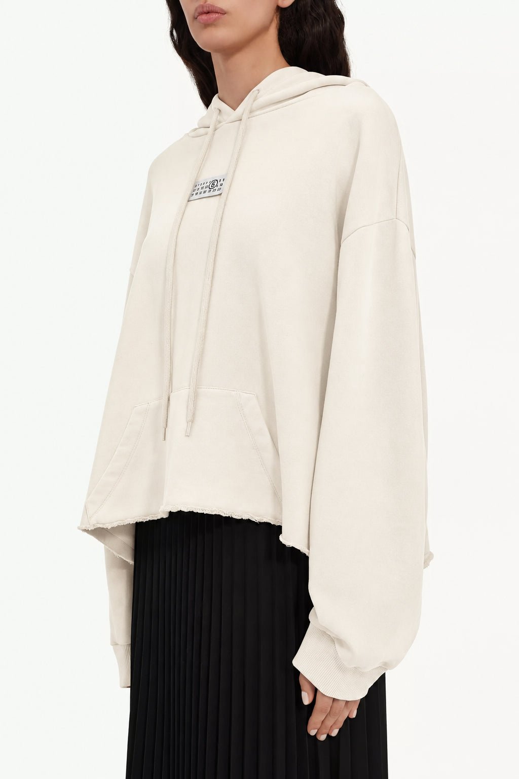Felpa MM6 Numeric panna con cappuccio - YES SHOPFelpeMM6 MAISON MARGIELAS52GU0235-0