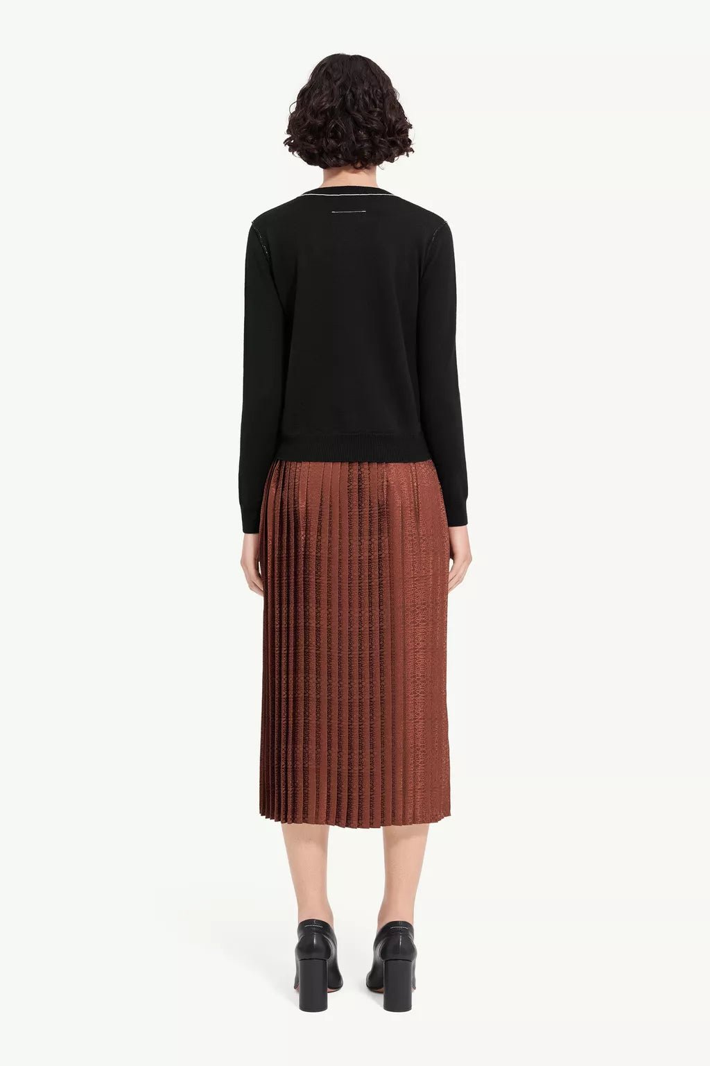 Maglia MM6 in lana rasata con bordi a contrasto - YES SHOPMaglieMM6 MAISON MARGIELAS52HL0066-0
