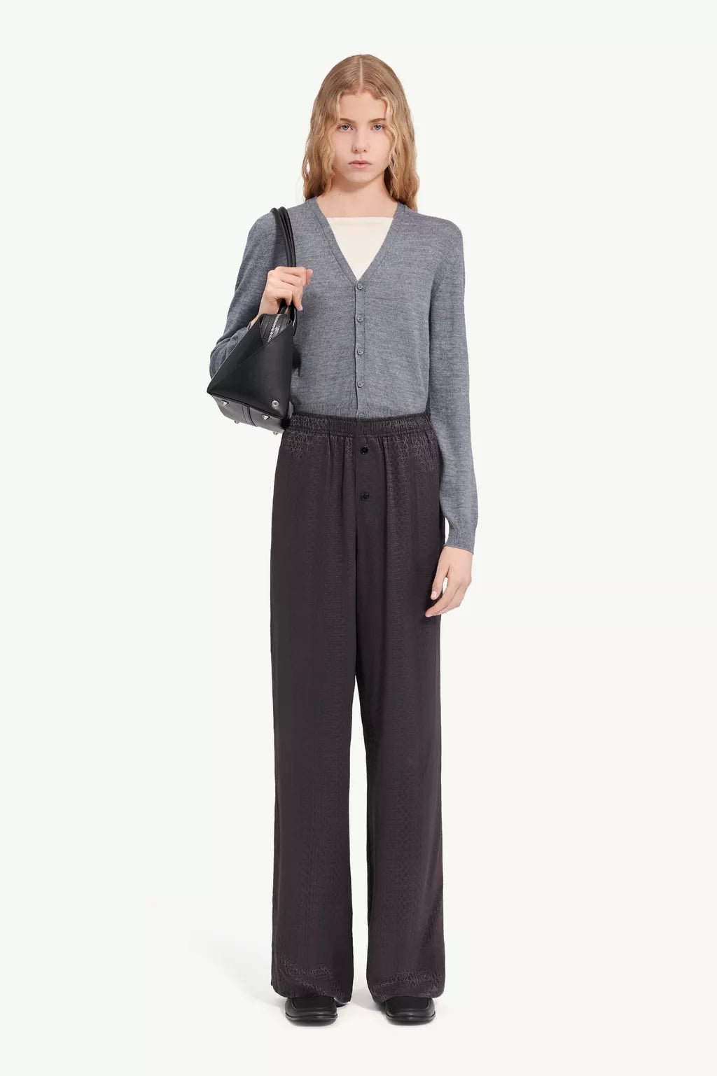 Pantalone MM6 in jacquard nero graffiti - YES SHOPPantaloniMM6 MAISON MARGIELAS52KA0529-IT 38/40
