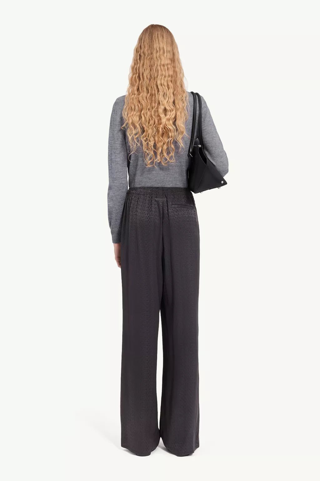 Pantalone MM6 in jacquard nero graffiti - YES SHOPPantaloniMM6 MAISON MARGIELAS52KA0529-IT 38/40