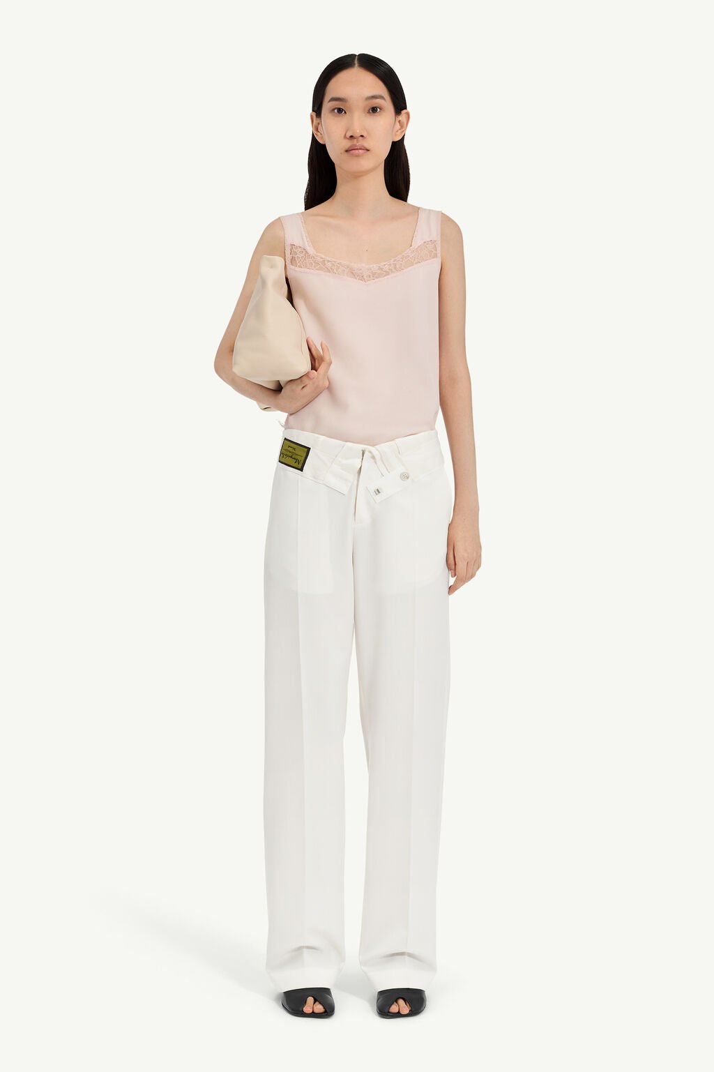 Pantalone panna vita rovesciata con etichetta verde MM6 - YES SHOPPantaloniMM6 MAISON MARGIELAS52KA0559M35436/103-IT 349354118162771