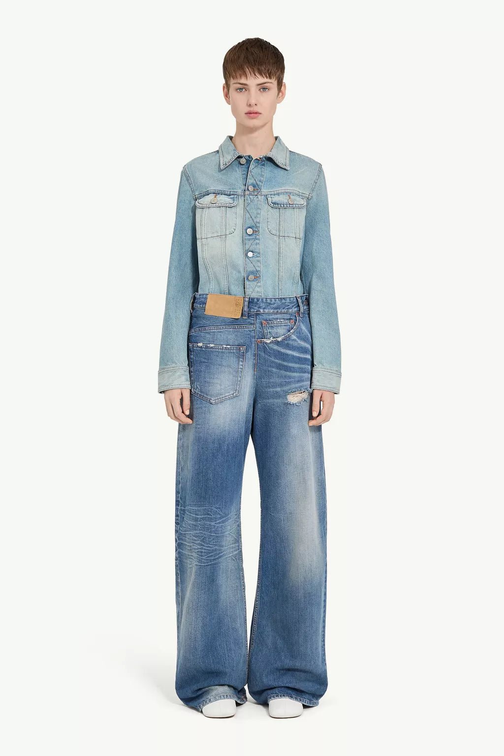 Jeans MM6 Twist gamba larga - YES SHOPJeansMM6 MAISON MARGIELAS52LA0243-W24