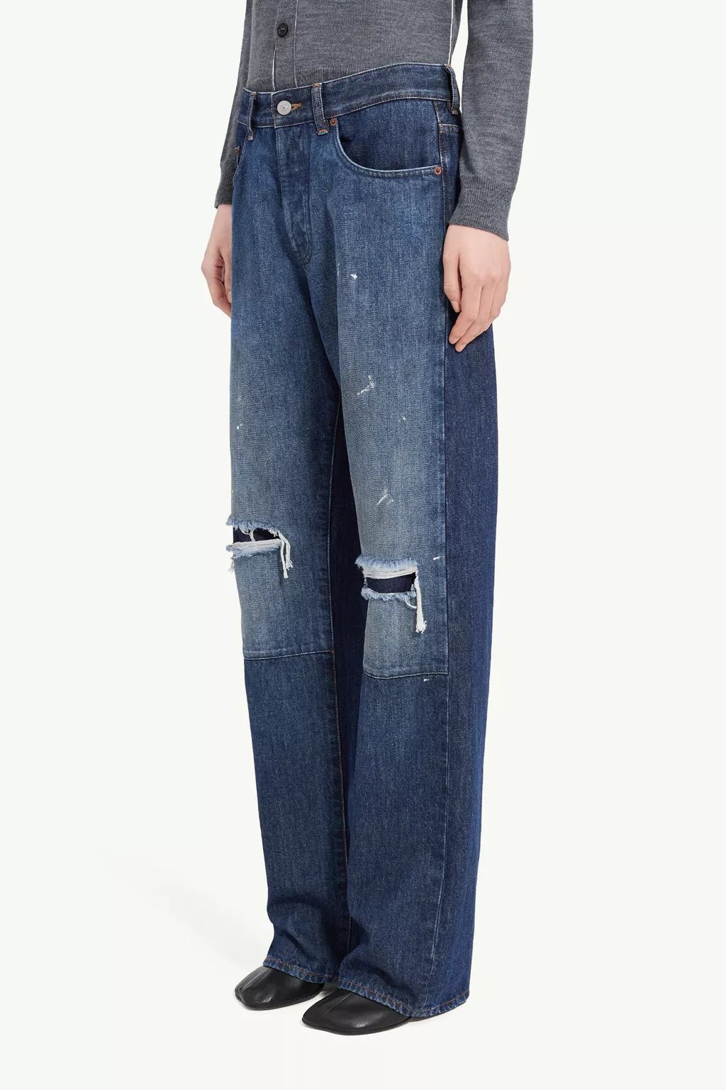 Jeans MM6 wide leg patchwork - YES SHOPJeansMM6 MAISON MARGIELAS52LA0277-W24