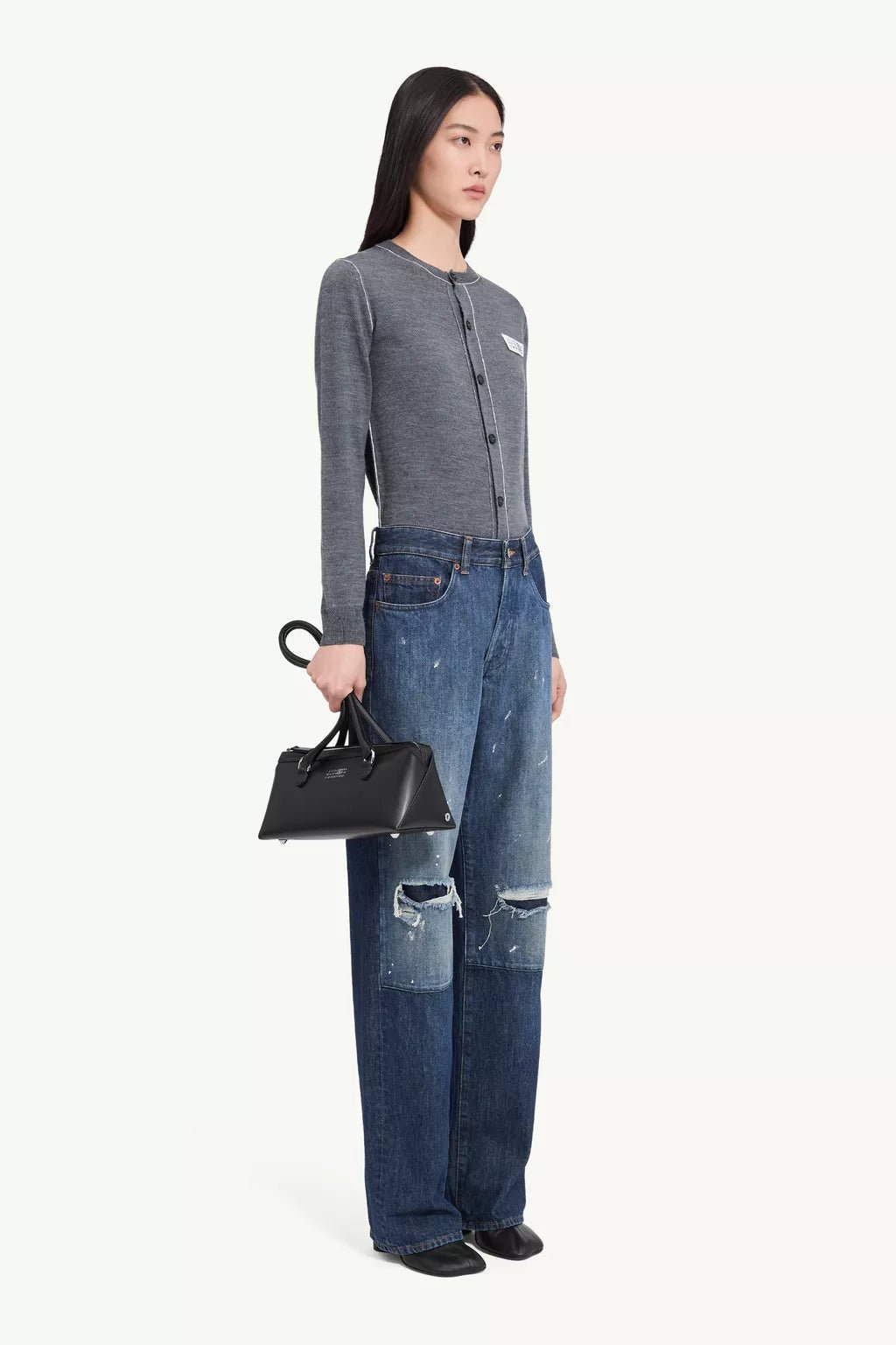 Jeans MM6 wide leg patchwork - YES SHOPJeansMM6 MAISON MARGIELAS52LA0277-W24