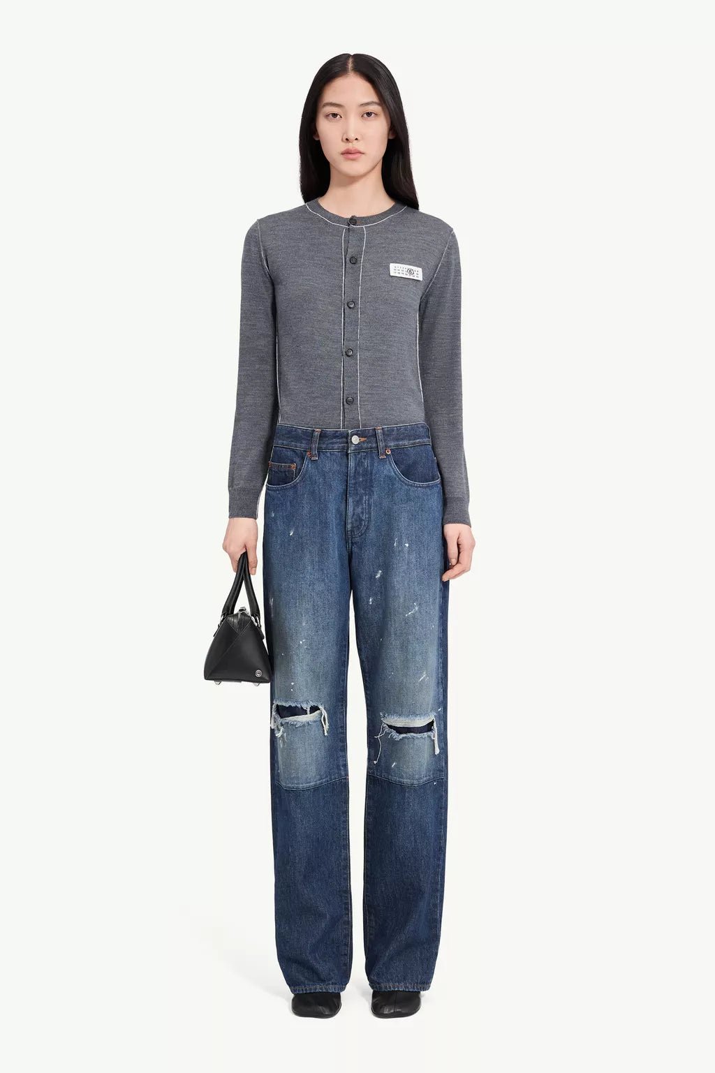 Jeans MM6 wide leg patchwork - YES SHOPJeansMM6 MAISON MARGIELAS52LA0277-W24
