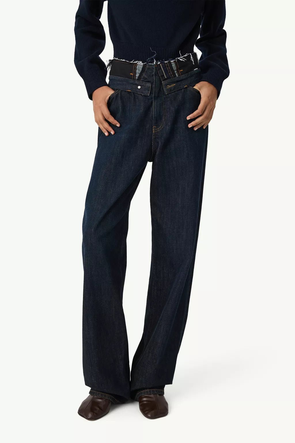 Jeans MM6 taglio vivo a vita alta - YES SHOPJeansMM6 MAISON MARGIELAS62LB0225-W24