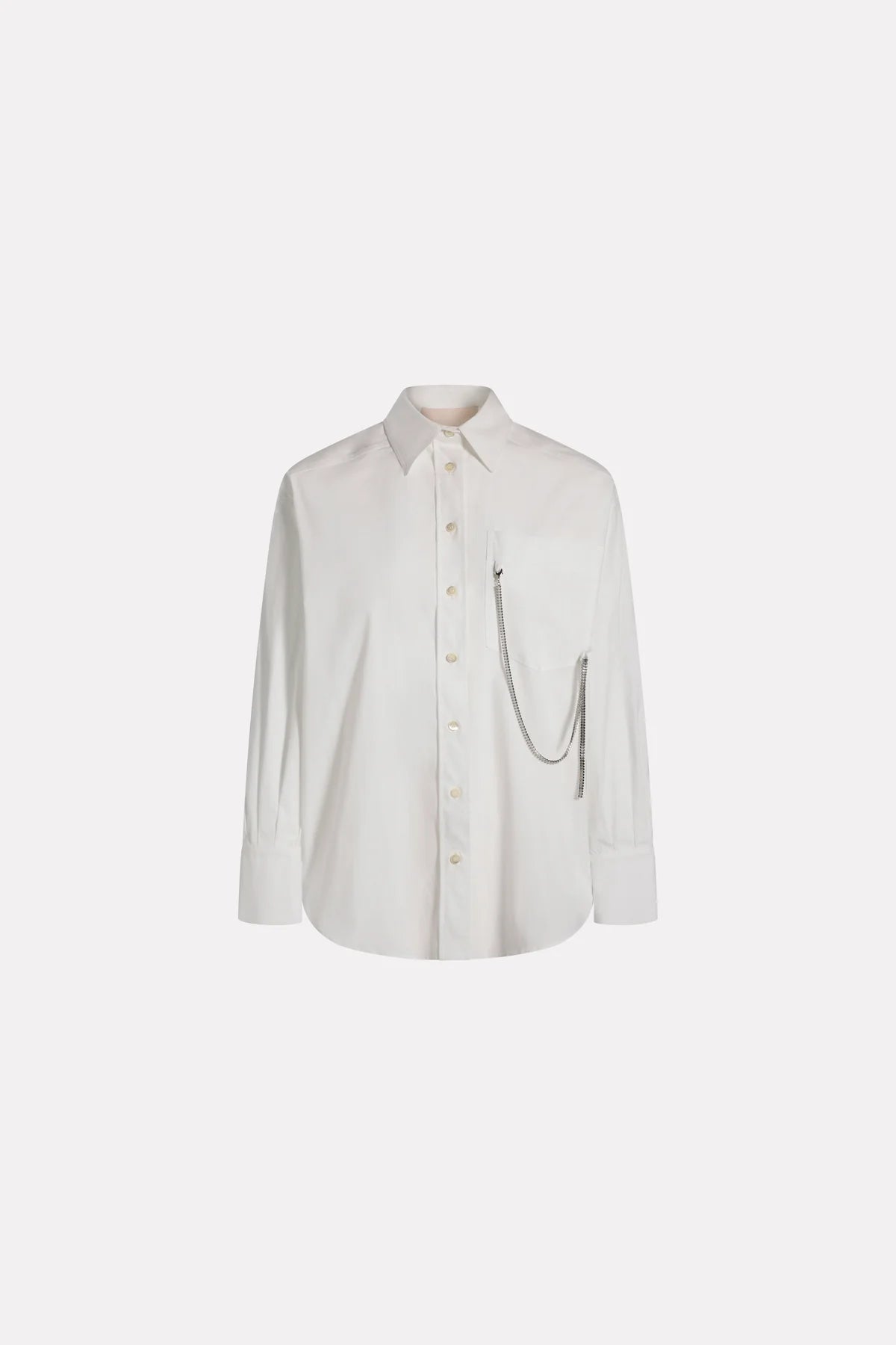 Camicia bianca cut out alle braccia e catena gioiello - YES SHOPCamicieCIRCUS HOTELH6SV03-IT 341389908162771
