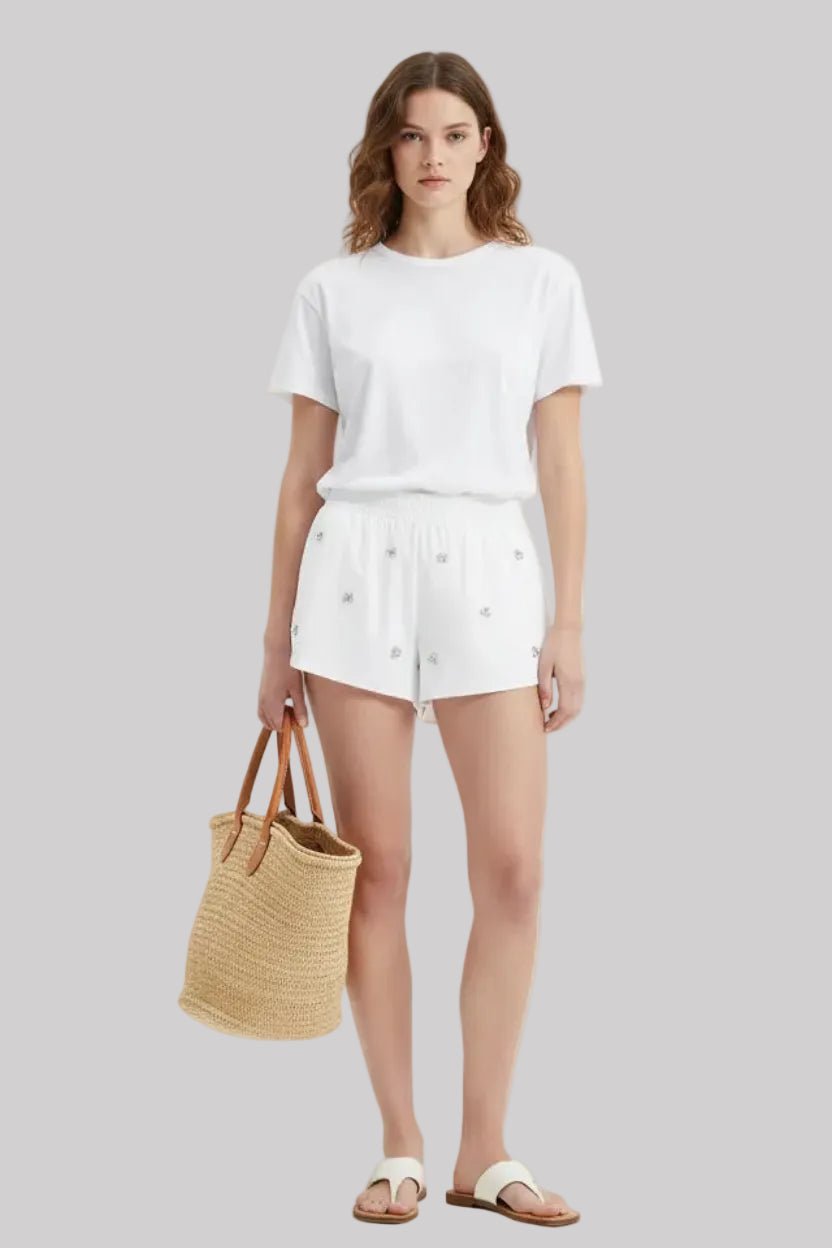 Shorts bianco con applicazioni - YES SHOPShortsA PAPER KIDS6PKWOSH136-IT 349645448182771
