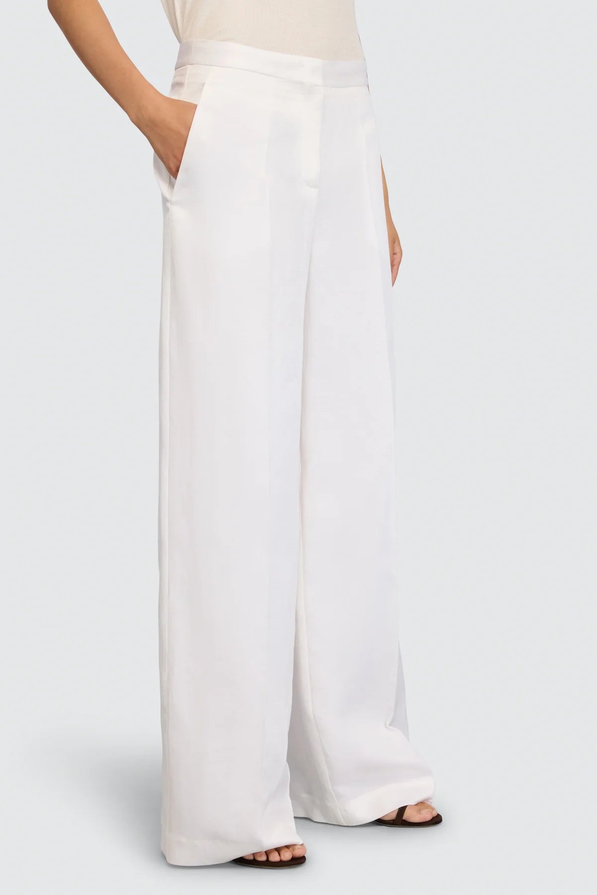 Pantalone in lino bianco - YES SHOPPantaloniSEMICOUTURES6SM22-IT 347809085235771