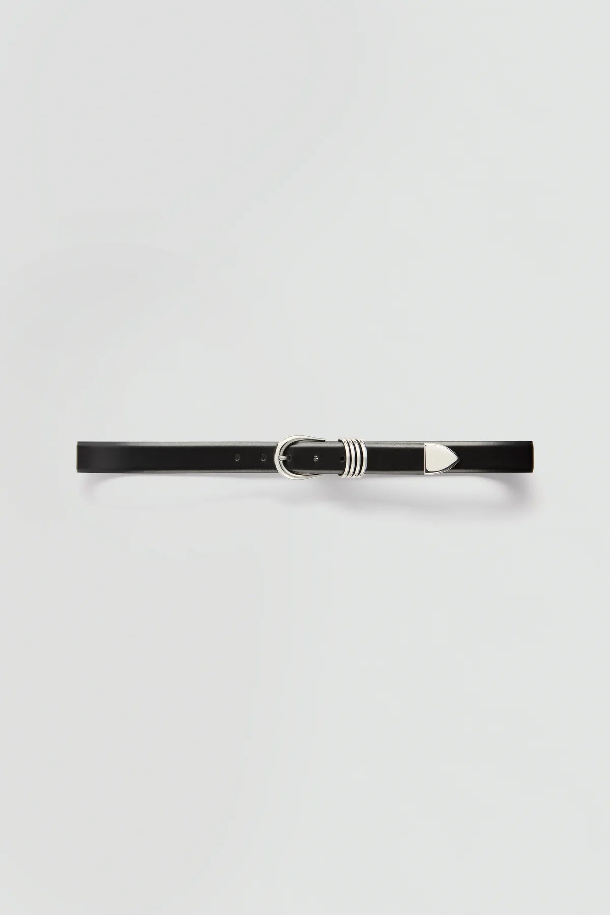 Cintura Osoa in pelle nera con fibbia metallica - YES SHOPCintureSEMICOUTUREY6SX66-Taglia unica8544118162771