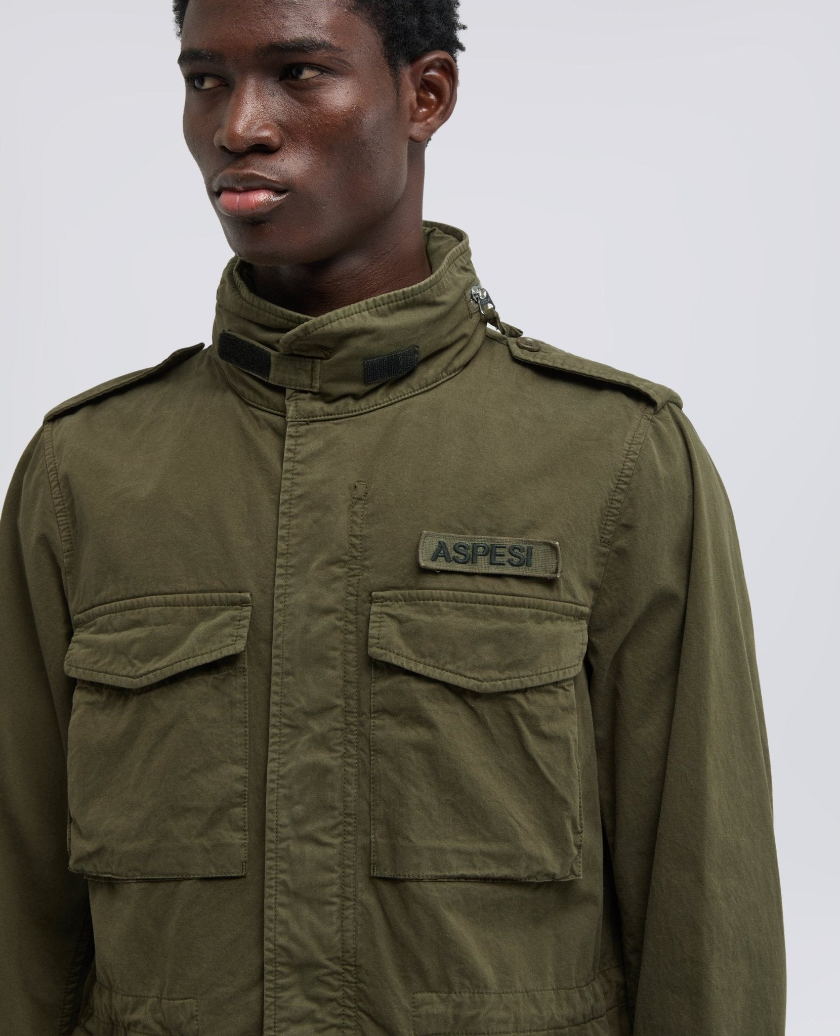 Giubbotto minifield in cotone verde militare - YES SHOPGiubbottiASPESIS6A CG20 A262-XXS3528659254771