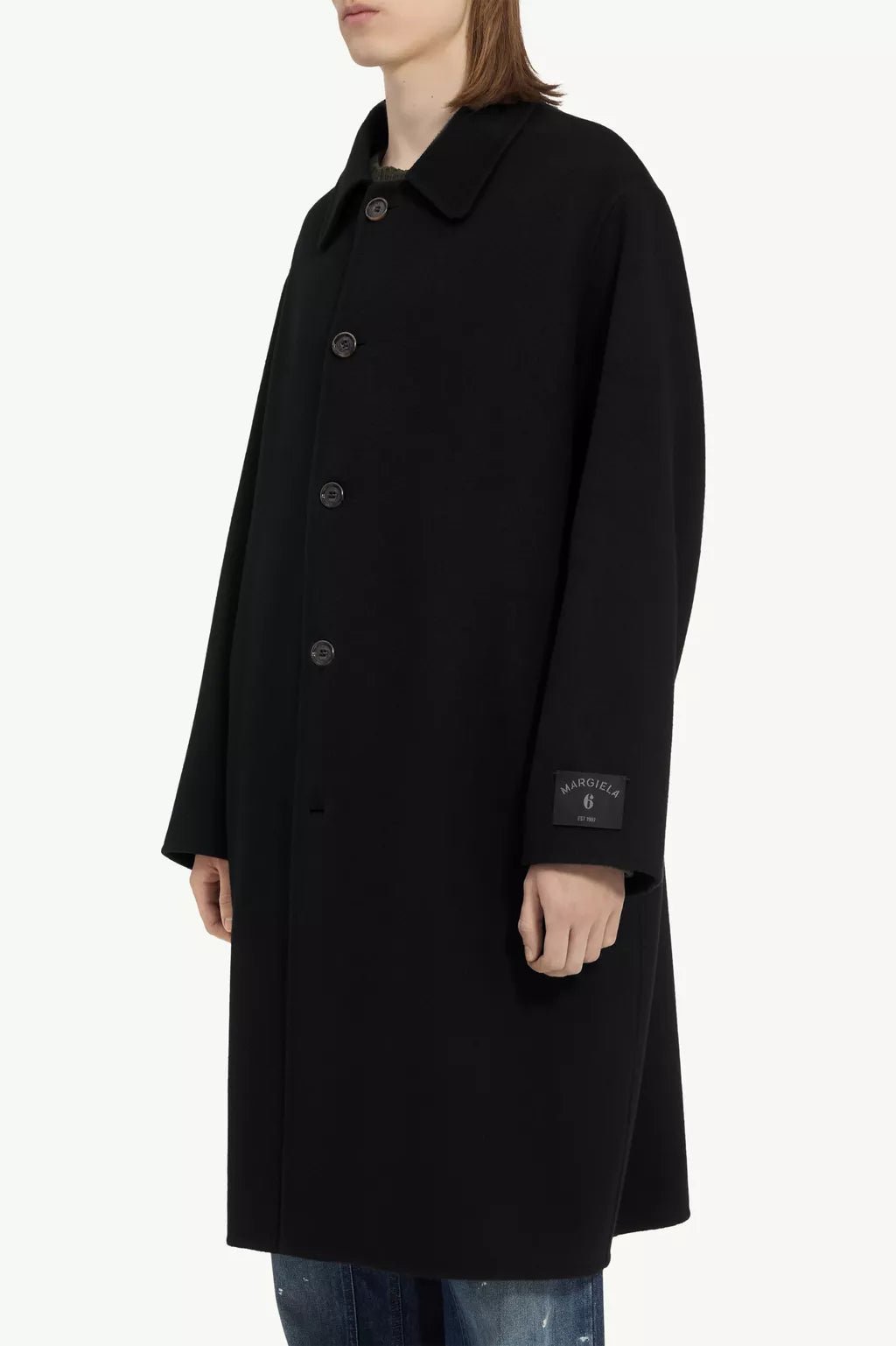 cappotto in lana nero double-face - YES SHOPCappottiMM6 MAISON MARGIELASH0AA0033M35761900-IT 423042075569871