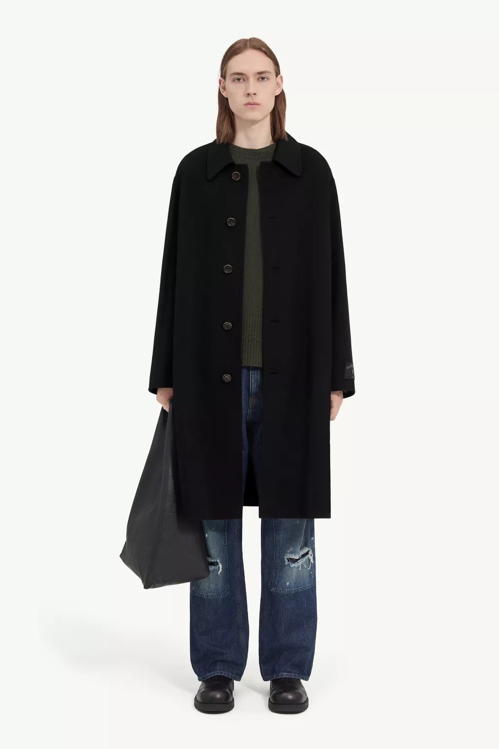 cappotto in lana nero double-face - YES SHOPCappottiMM6 MAISON MARGIELASH0AA0033M35761900-IT 423042075569871
