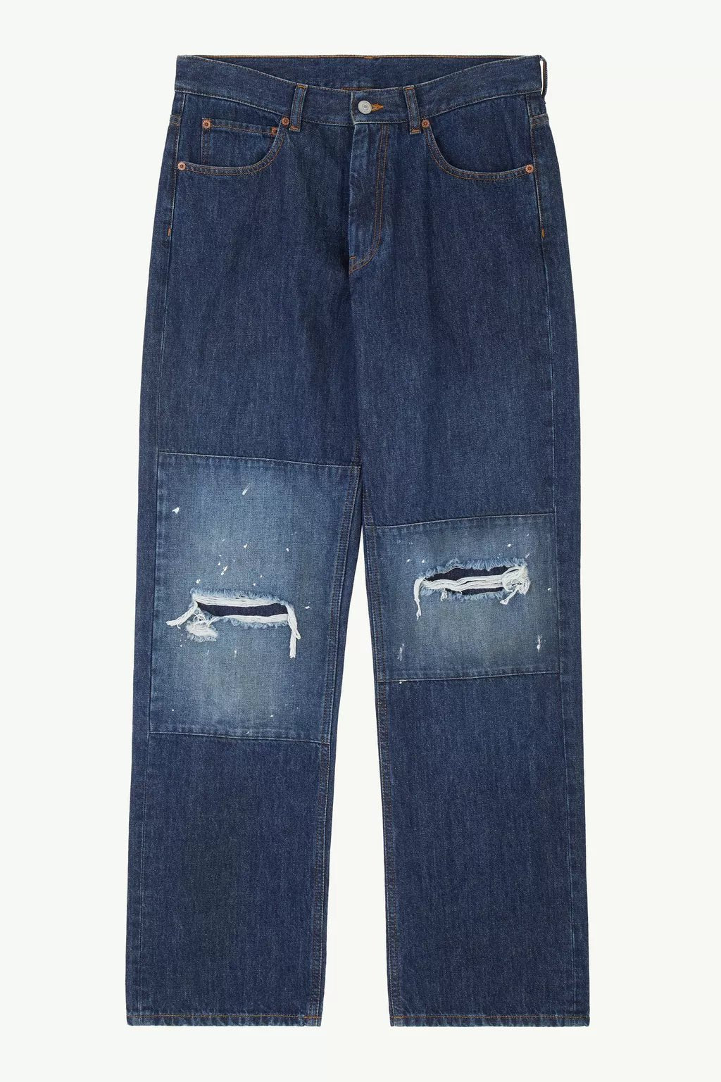 Jeans a gamba dritto indaco con patch - YES SHOPJeansMM6 MAISON MARGIELASH0JA0043M30055-W297352075569871