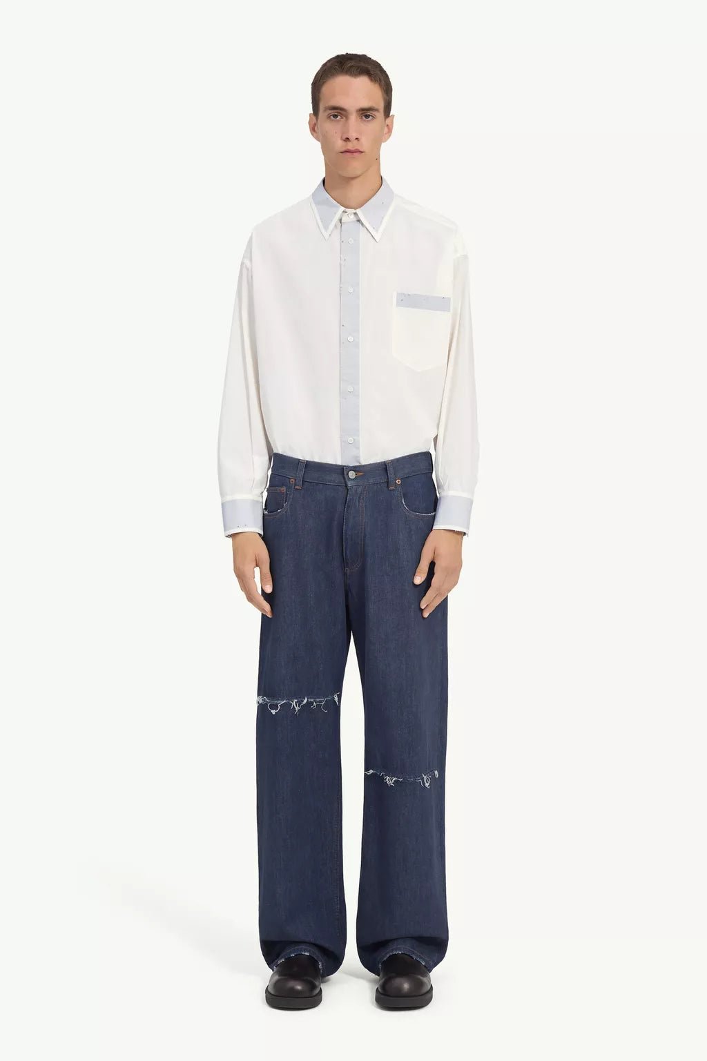 Jeans a gamba larga con strappi - YES SHOPJeansMM6 MAISON MARGIELASH0LA0048M30055968-W298852075569871