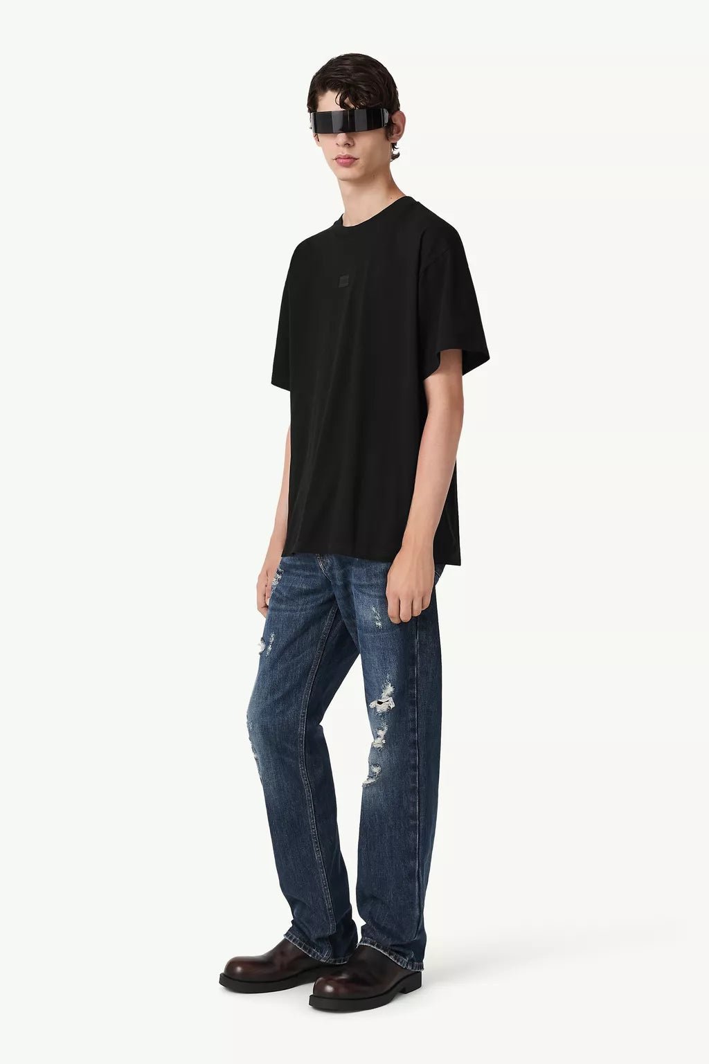 T-shirt nera con mini logo in gomma - YES SHOPT-shirtMM6 MAISON MARGIELASH2GC0051M20048-XXS7362075569871