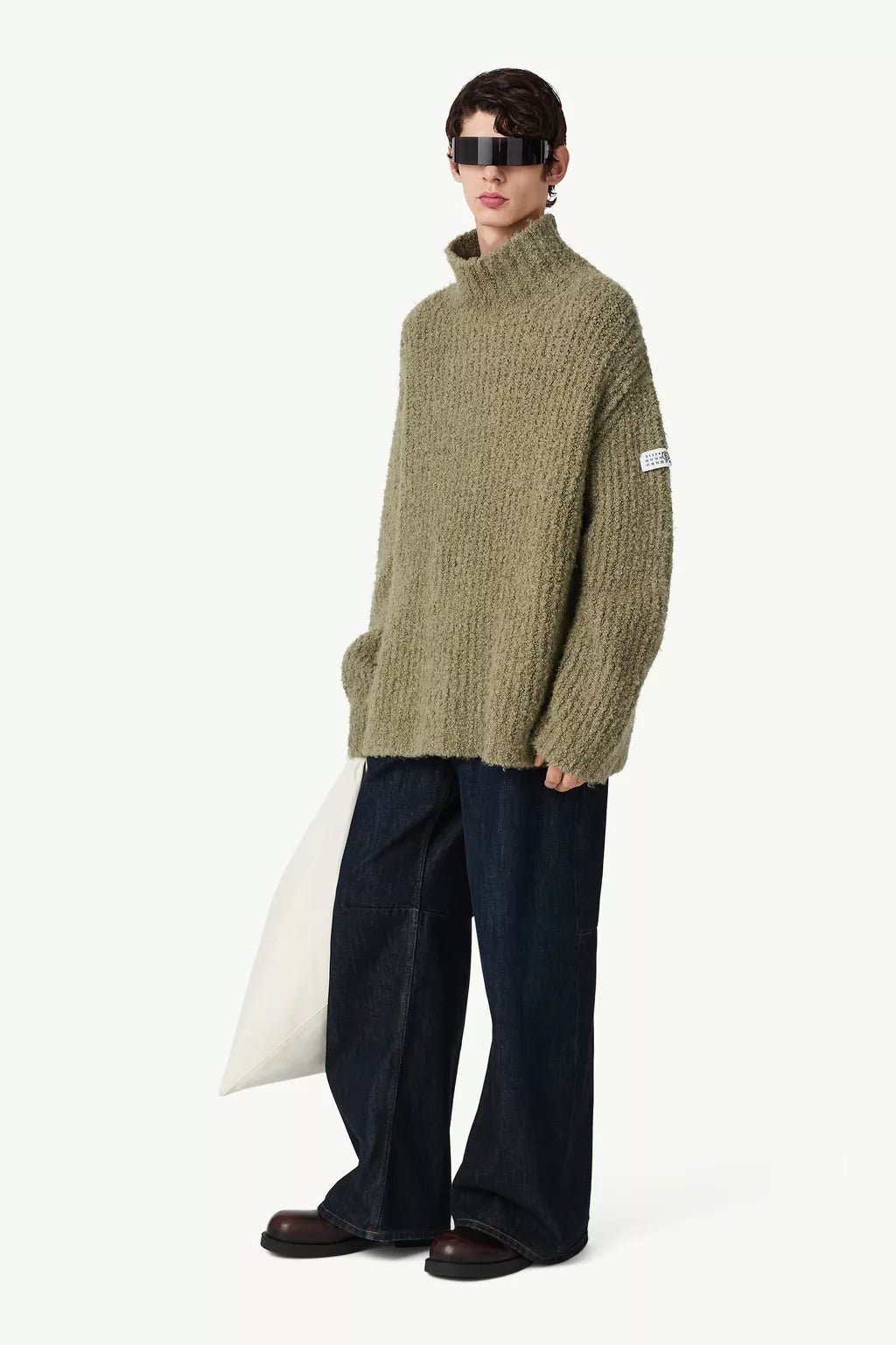 Maglione verde collo alto oversize - YES SHOPMaglioniMM6 MAISON MARGIELASH2HA0018M13342-XXS9482075569871
