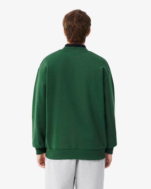 Felpa in cotone girocollo verde - YES SHOPFelpeLACOSTESH8868-00-XXS