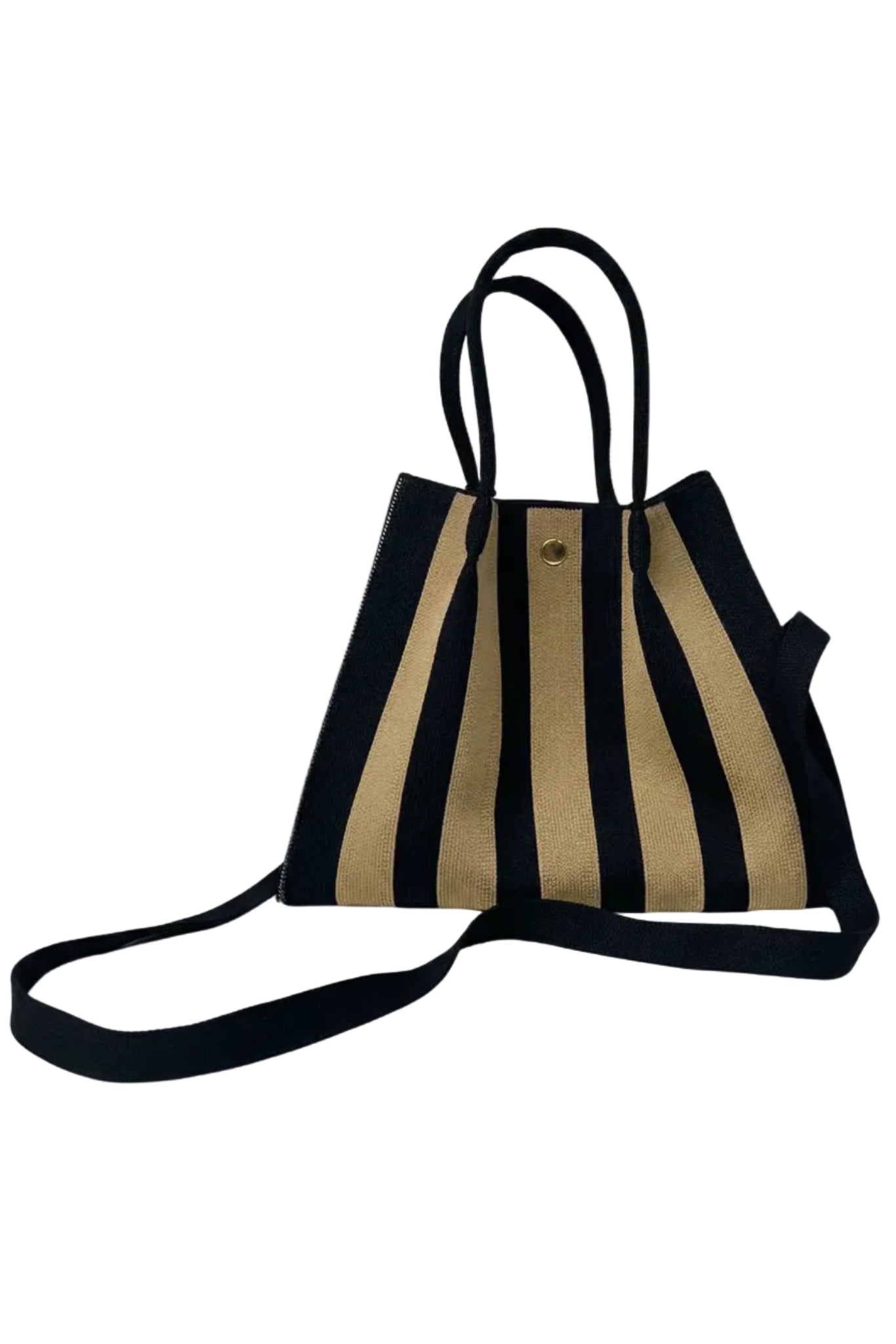 City Girl Pouch a sacchetto a righe nera e beige - YES SHOPBorse a manoSTICKY BESTIESB6BTY064-Taglia unica