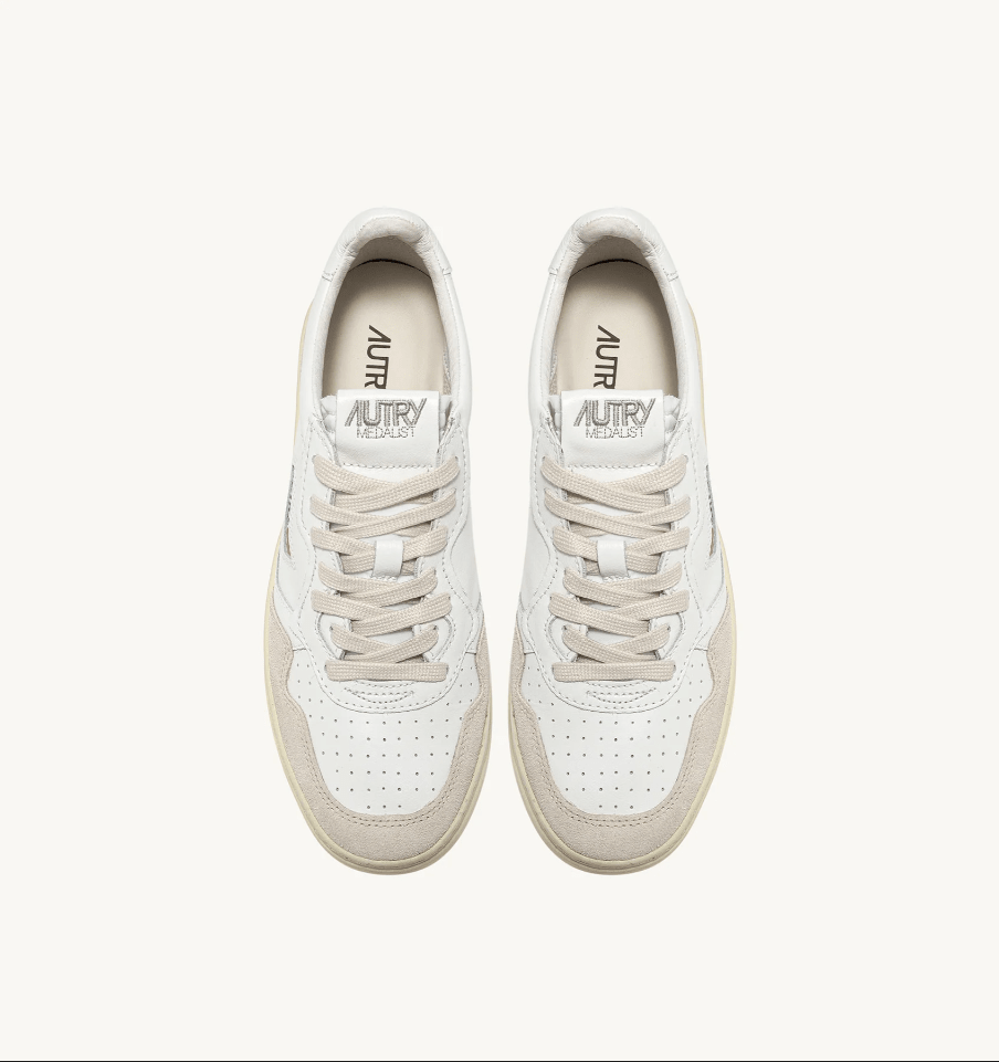 Sneakers medalist low in pelle e suede bianco - YES SHOPSneakersAUTRYAULM LS33LS33-409213213257571