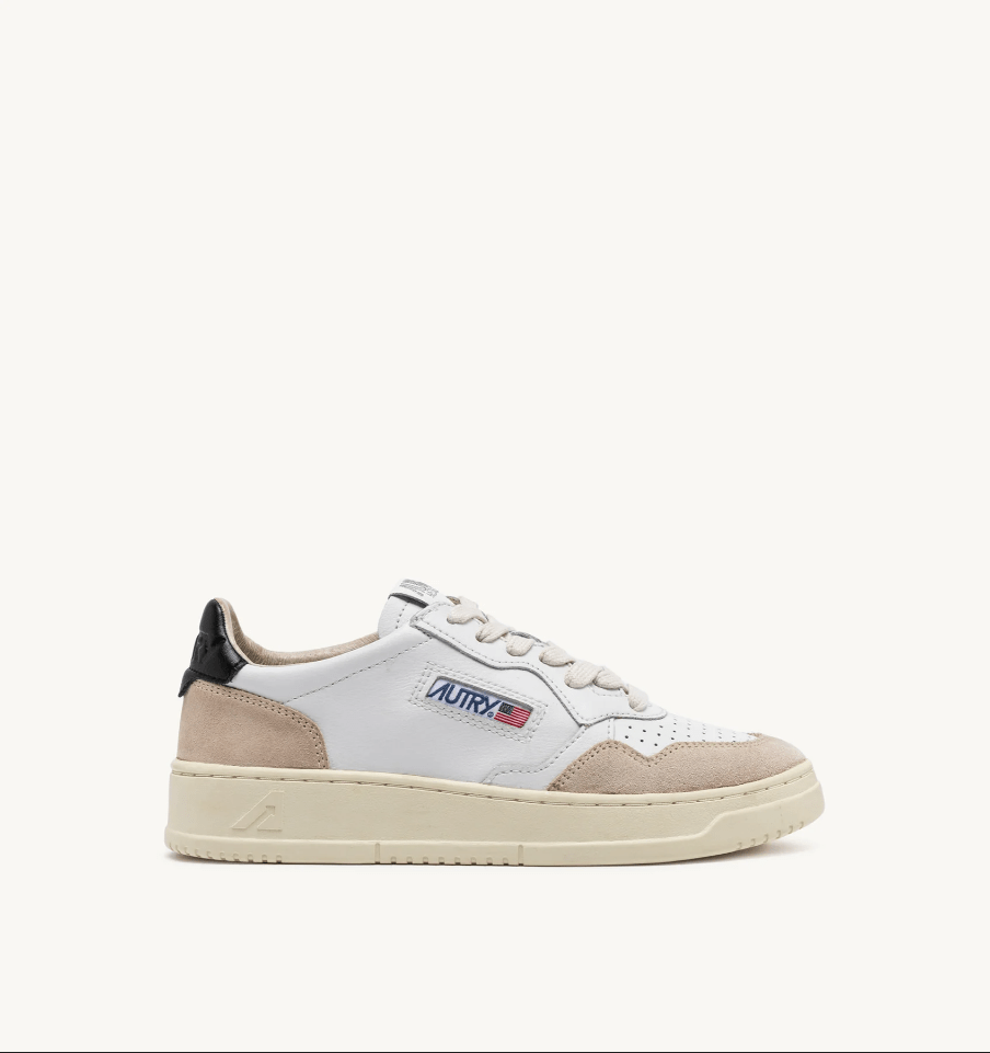 Sneakers medalist low in pelle e suede bianco e nero - YES SHOPSneakersAUTRYAULM LS21LS21-409542967386571