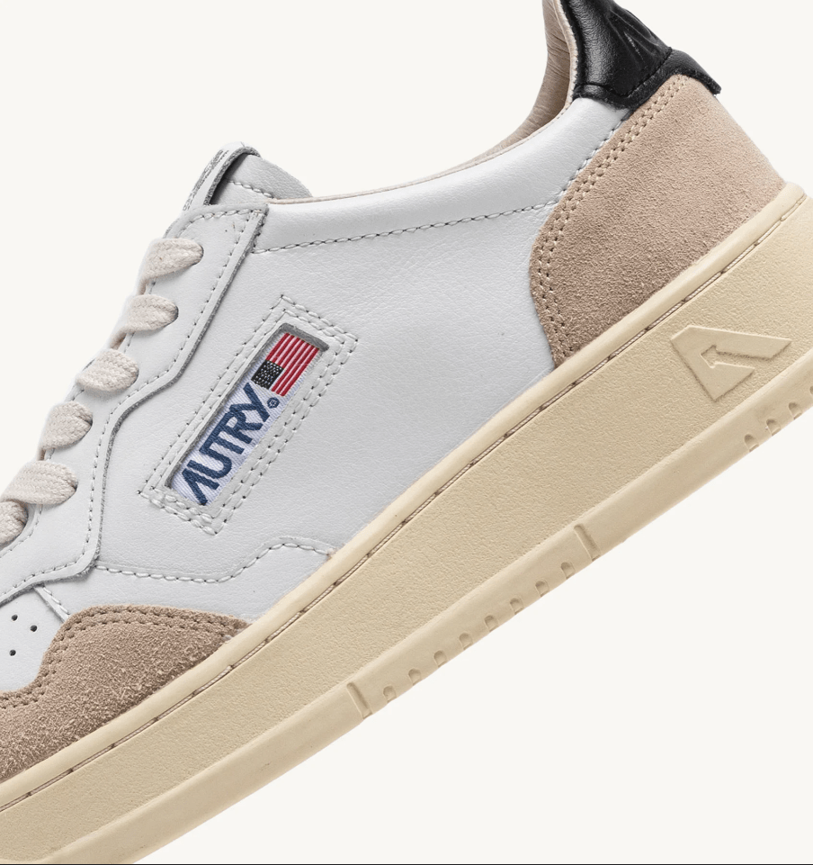 Sneakers medalist low in pelle e suede bianco e nero - YES SHOPSneakersAUTRYAULM LS21LS21-409542967386571