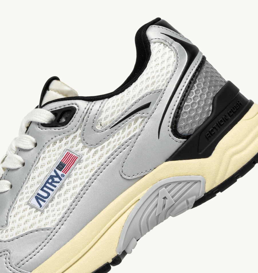Sneakers Hyperway in pelle argento/nero e mesh bianco - YES SHOPSneakersAUTRYHYLW - MV03-IT 361070756742771