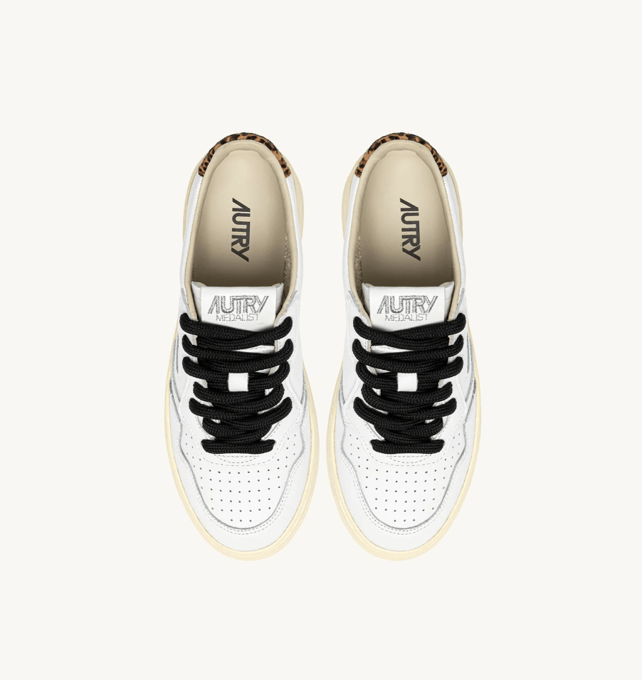 Sneakers medalist in pelle bianco e talloncino leopard - YES SHOPSneakersAUTRYAULW - OC01
-IT 357860756742771