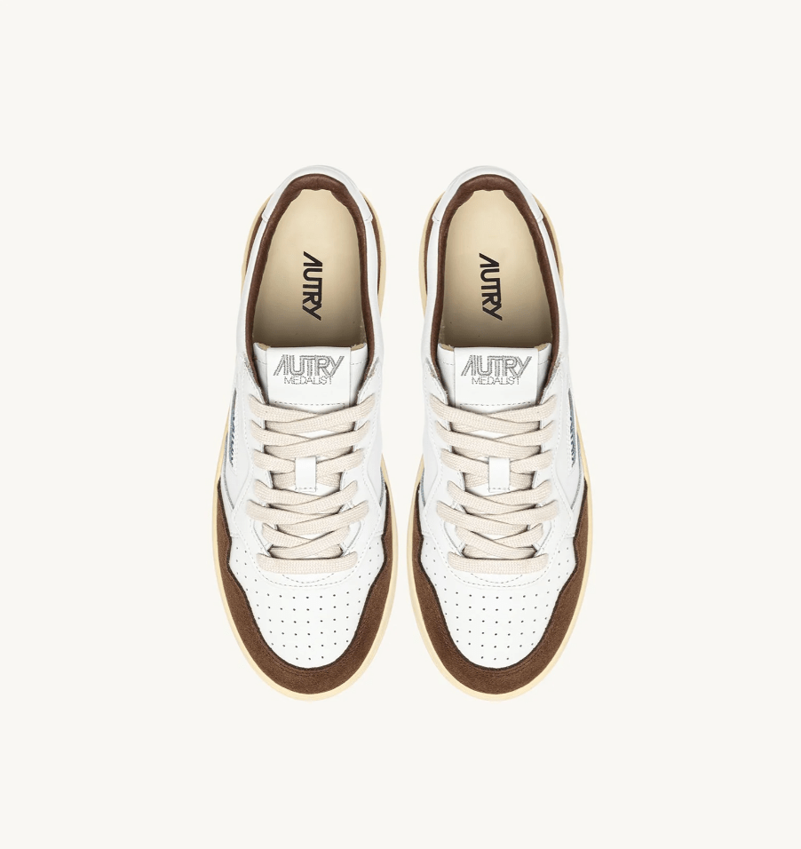 Autry medalist low in pelle bianco e suede marrone - YES SHOPSneakersAUTRYAULM - FT05
-IT 382460505742771