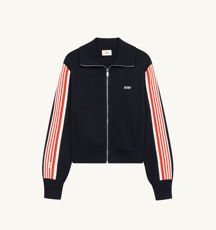 Giacca blu in maglia con zip - YES SHOPFelpeAUTRYJAPW-028B-XXS9183522433771