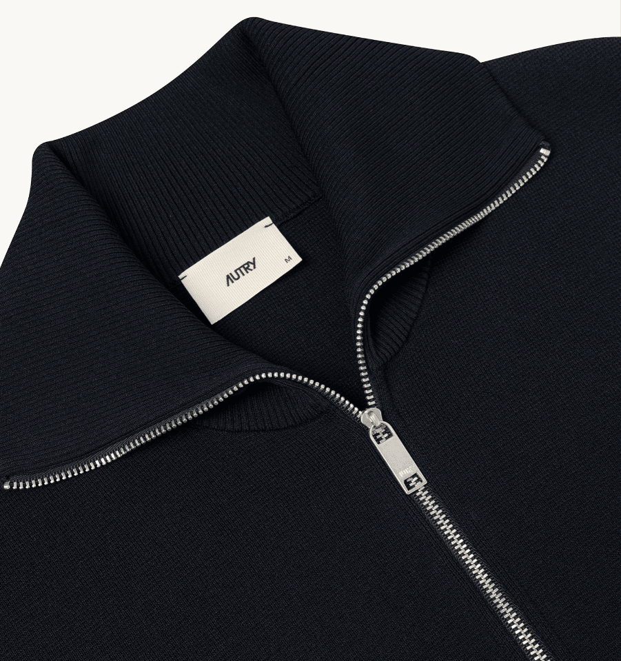 Giacca blu in maglia con zip - YES SHOPFelpeAUTRYJAPW-028B-XXS9183522433771