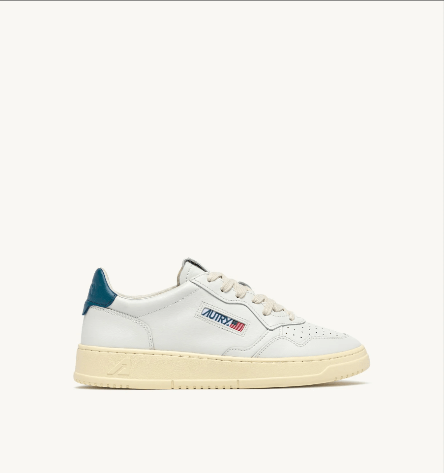 Sneakers medalist low in pelle bianco e mallard blue - YES SHOPSneakersAUTRYAULM - LL29-IT 38