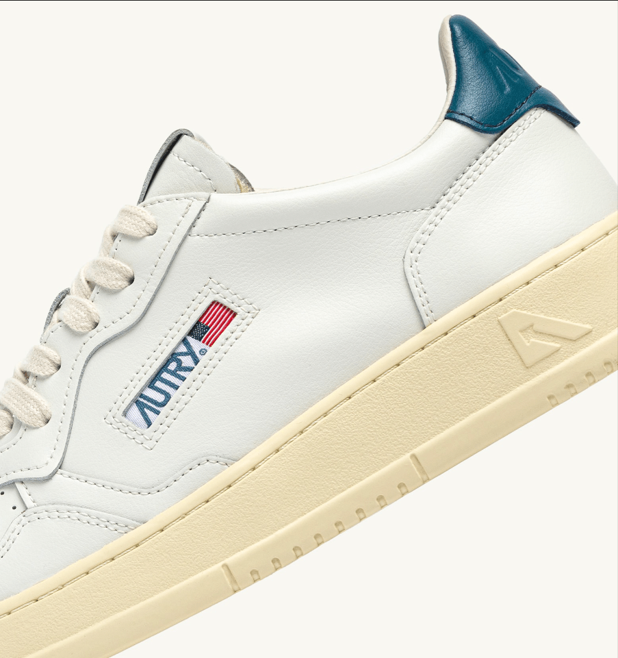 Sneakers medalist low in pelle bianco e mallard blue - YES SHOPSneakersAUTRYAULM - LL29-IT 38
