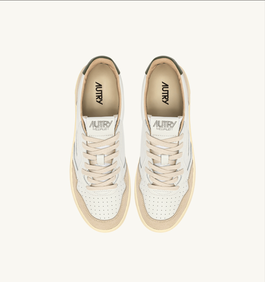 Sneakers medalist low in suede e pelle bianca e bronze green - YES SHOPSneakersAUTRYAULM - LS17
-IT 38