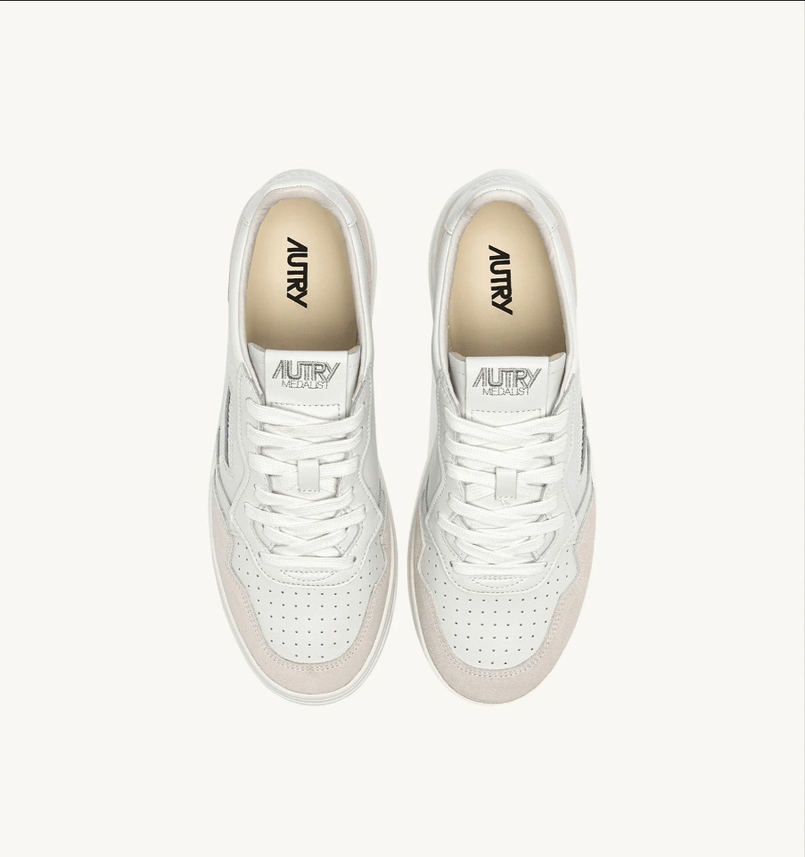 Sneakers medalist low in suede e pelle bianco - YES SHOPSneakersAUTRYAULM - LS30-IT 38