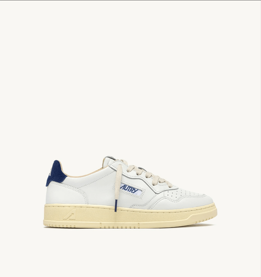 Sneakers medalist low in pelle bianco e suede blue depths - YES SHOPSneakersAUTRYAULM - BJ03-IT 38