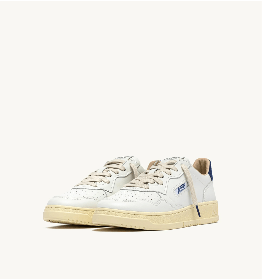 Sneakers medalist low in pelle bianco e suede blue depths - YES SHOPSneakersAUTRYAULM - BJ03-IT 38