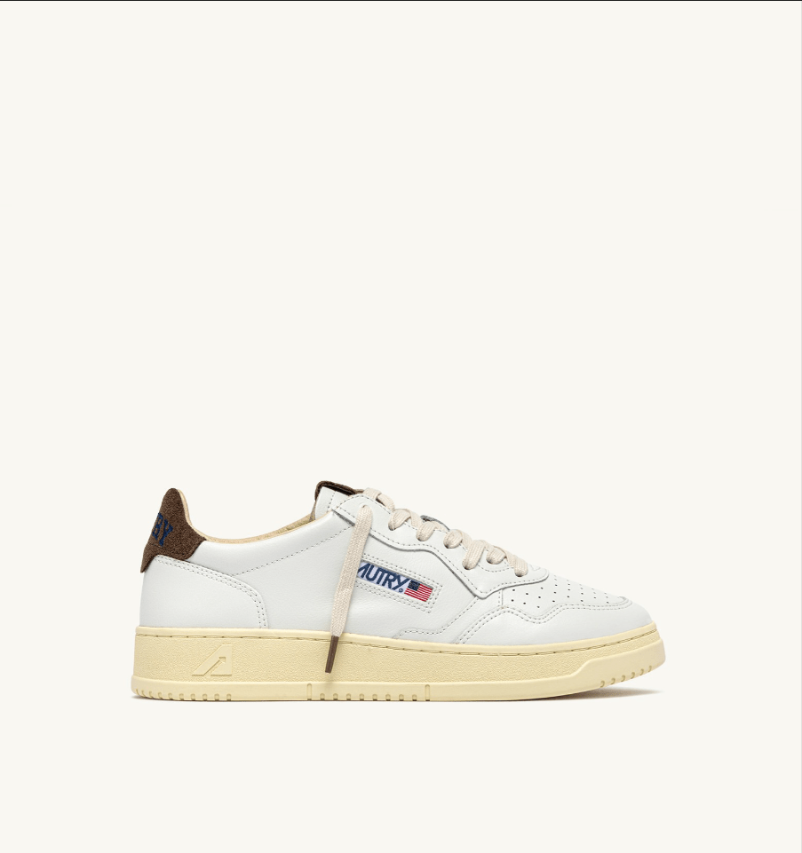 Sneakers medalist low in pelle bianco e suede chocolate - YES SHOPSneakersAUTRYAULM - HJ03-IT 38