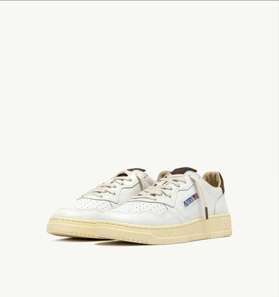 Sneakers medalist low in pelle bianco e suede chocolate - YES SHOPSneakersAUTRYAULM - HJ03-IT 38
