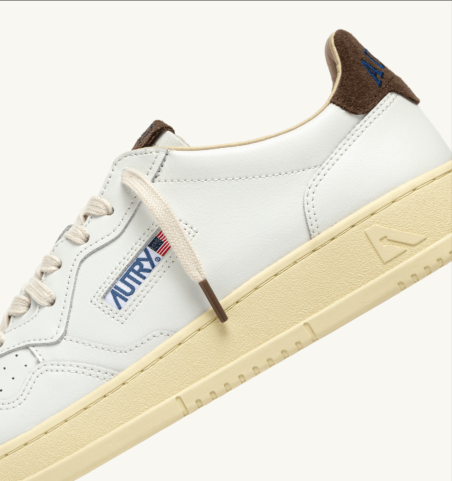 Sneakers medalist low in pelle bianco e suede chocolate - YES SHOPSneakersAUTRYAULM - HJ03-IT 38