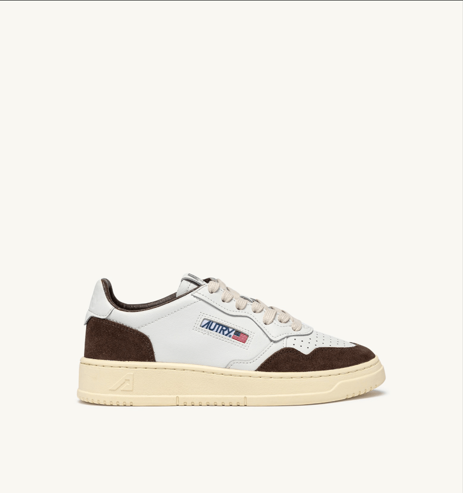 Sneakers medalist low in pelle bianca e suede mogano - YES SHOPSneakersAUTRYAULM - FT19-IT 38