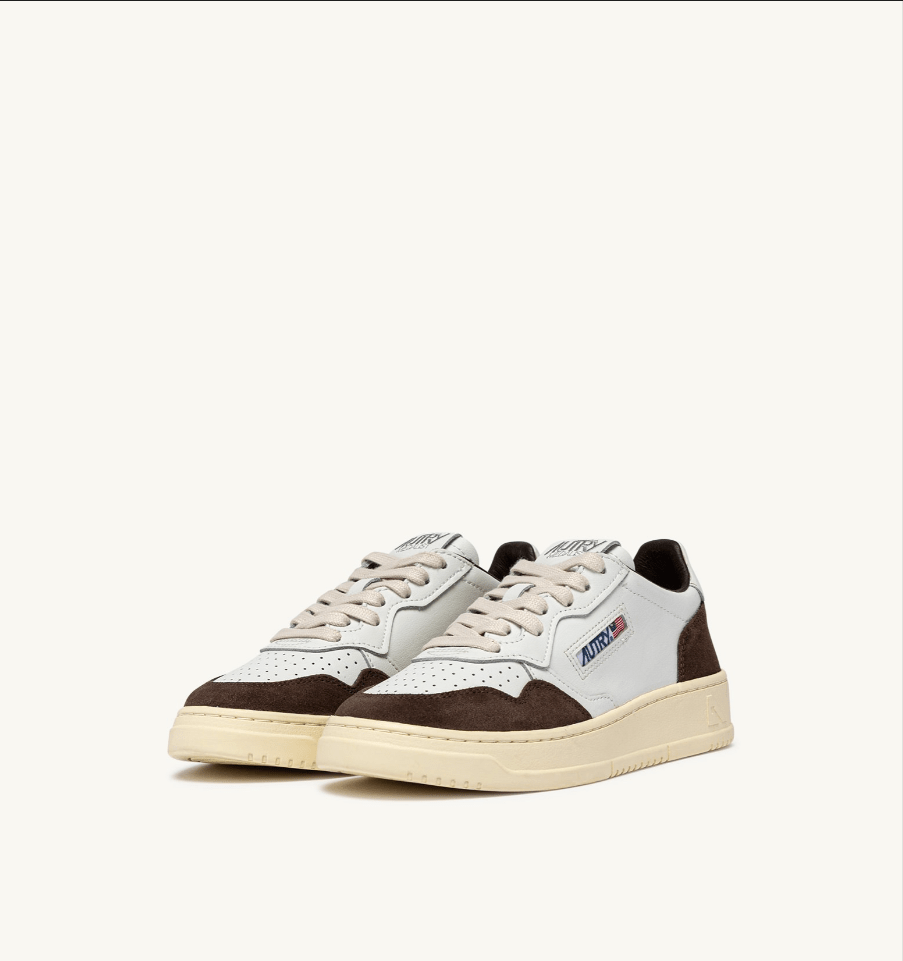 Sneakers medalist low in pelle bianca e suede mogano - YES SHOPSneakersAUTRYAULM - FT19-IT 38