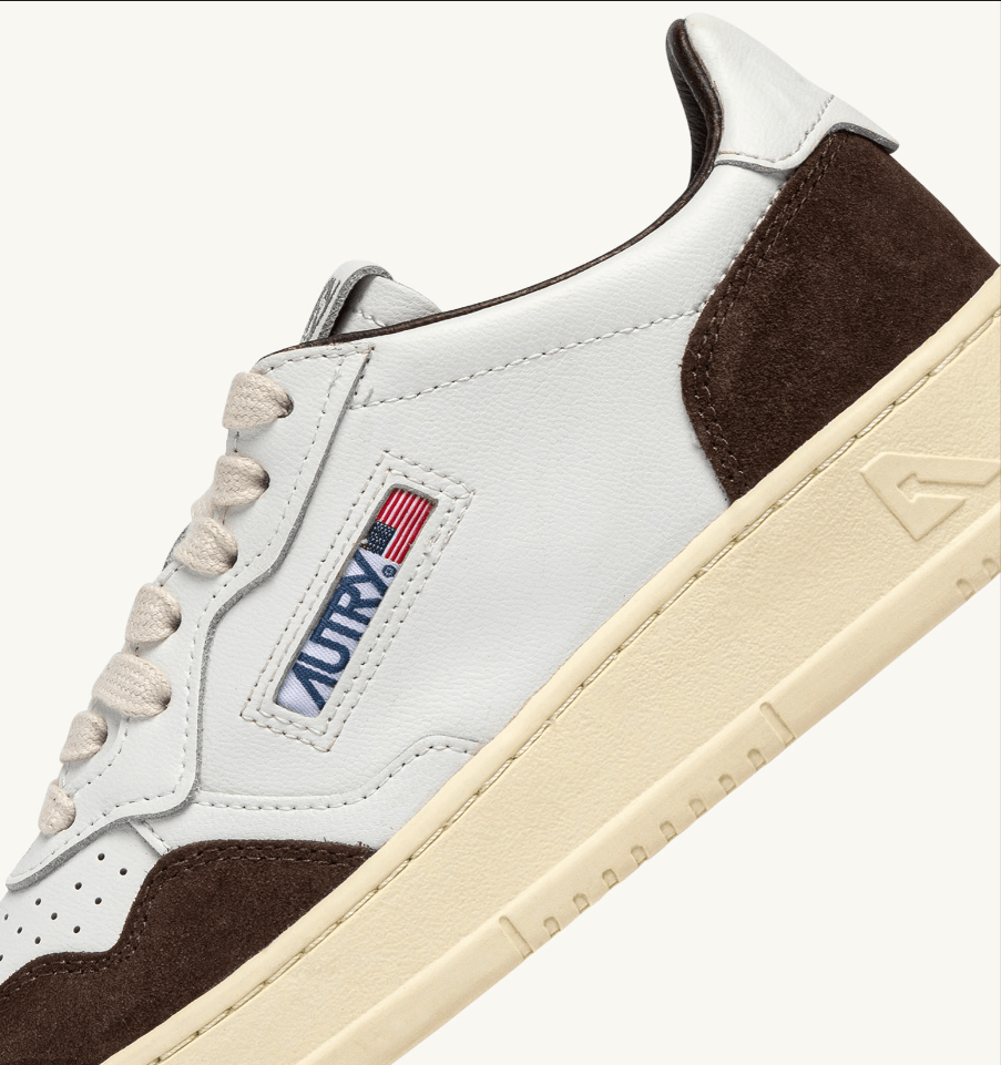 Sneakers medalist low in pelle bianca e suede mogano - YES SHOPSneakersAUTRYAULM - FT19-IT 38