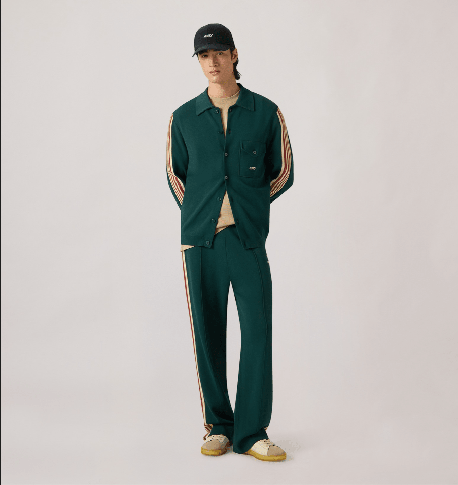 Felpa jogger verde in viscosa lavorata a maglia - YES SHOPFelpeAUTRYPAPM - 027F-XXS