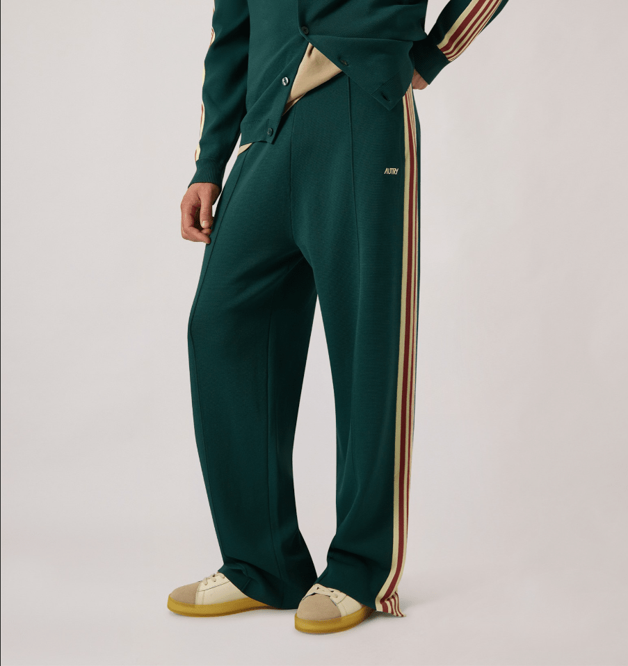 Felpa jogger verde in viscosa lavorata a maglia - YES SHOPFelpeAUTRYPAPM - 027F-XXS